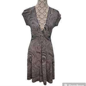 Sushi Flower Women's Empire Waist Polka Dot Dress M